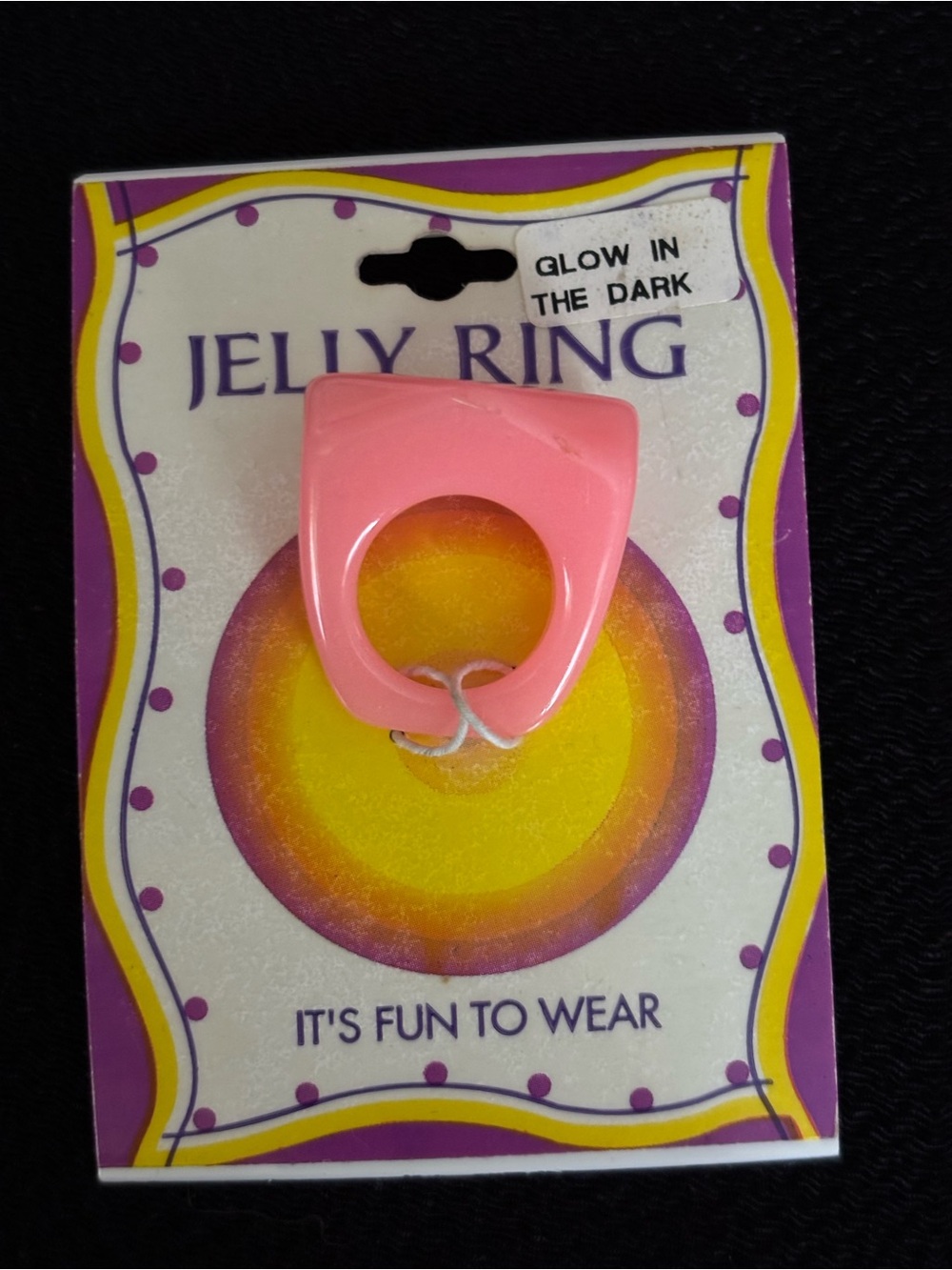 Glow-In-The-Dark Pink Jelly Ring